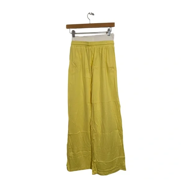 Sunny Yellow Wide Leg Pants - Picture 2 of 5